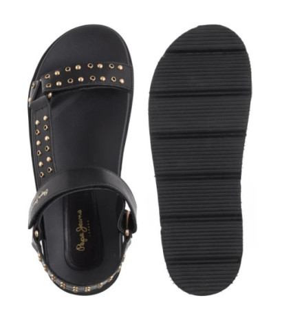 Pepe Jeans Pola Metal Black PLS90678 999 (PE46-a) sandalai