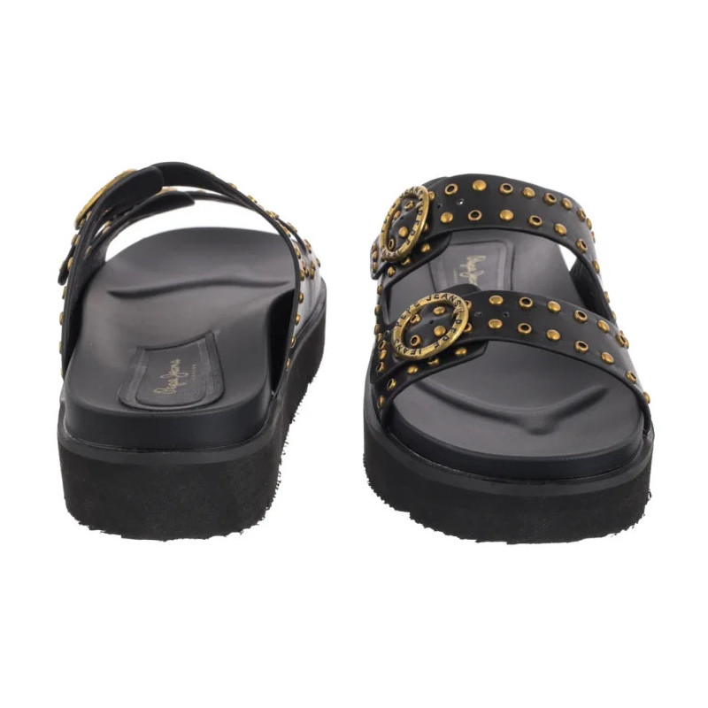 Pepe Jeans Pola Buckle Black PLS90679 999 (PE50-a) Moteriški batai/šlepetės