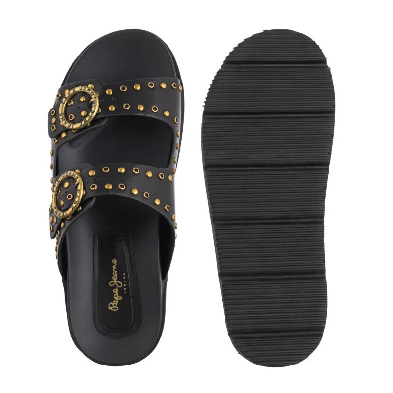 Pepe Jeans Pola Buckle Black PLS90679 999 (PE50-a) Moteriški batai/šlepetės