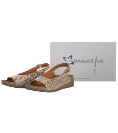 Maciejka Beżowe/Kwiaty L7069-04/00-1 (MA1388-a) sandalai