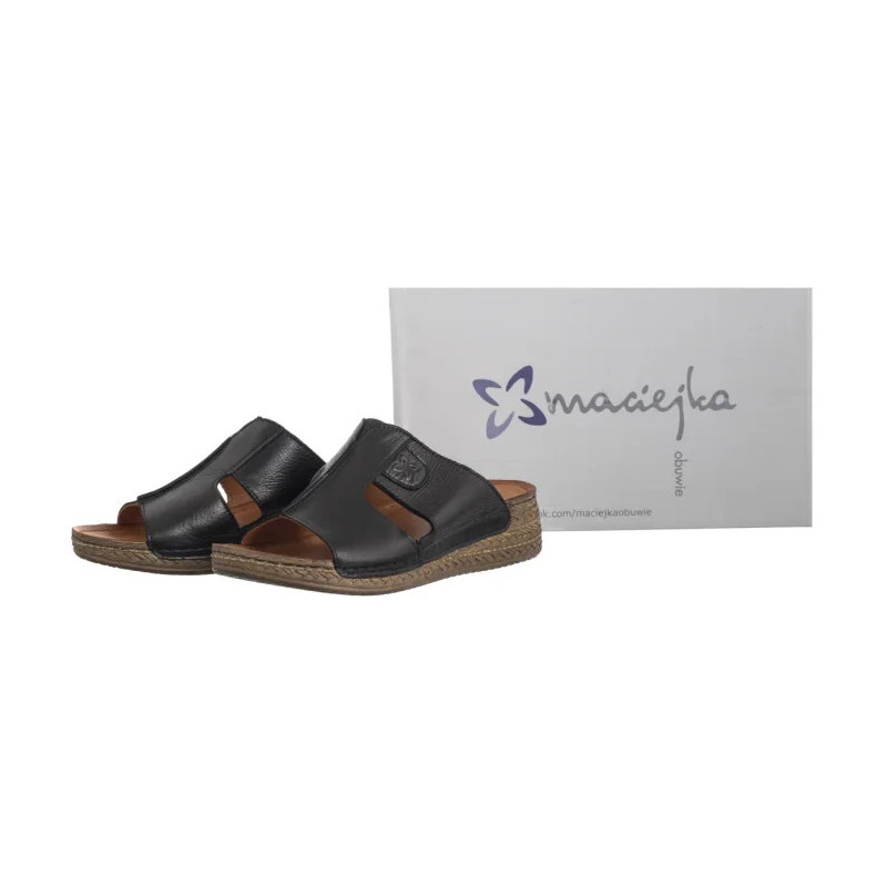 Maciejka Czarne L7068-17/00-1 (MA1390-a) Moteriški batai/šlepetės