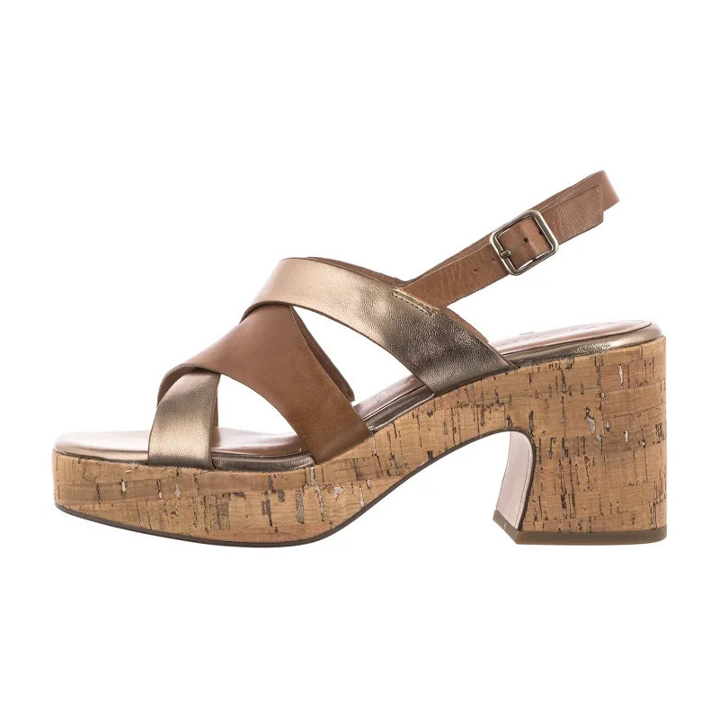 Tamaris Brązowe 1-28312-44 392 Cognac Comb  (TM550-a) sandalai