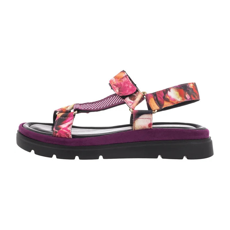Tamaris Różowe 1-28703-44 578 Dark Pink Comb (TM551-a) sandalai