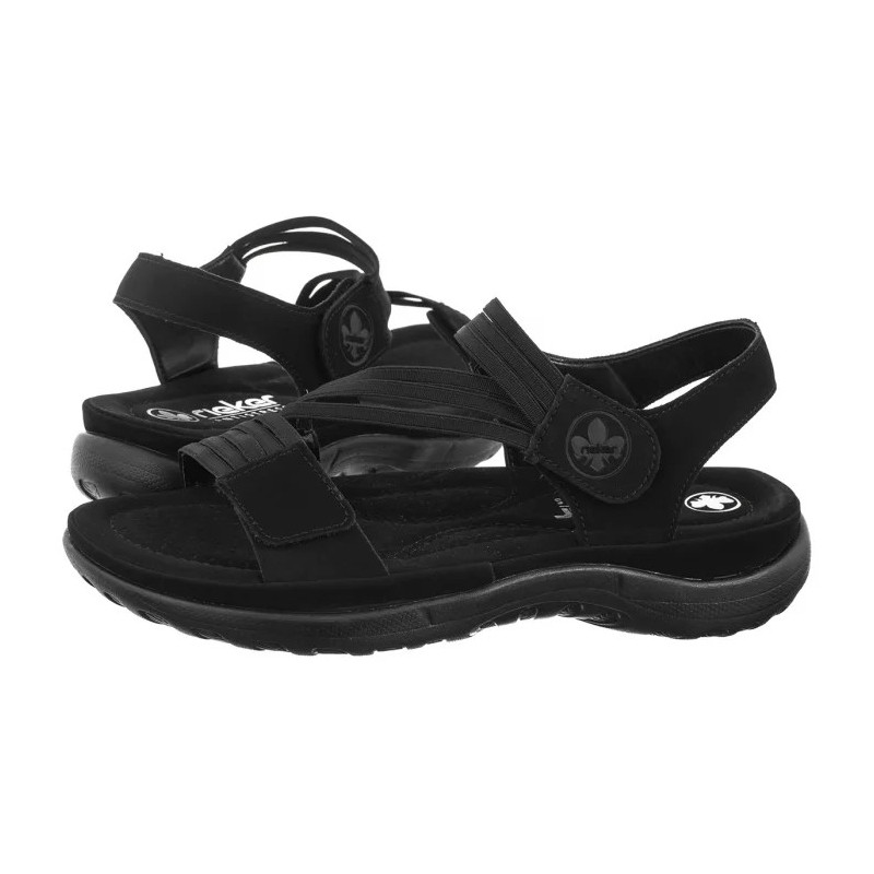 Rieker Czarne 64870-02 Black (RI276-a) sandalai