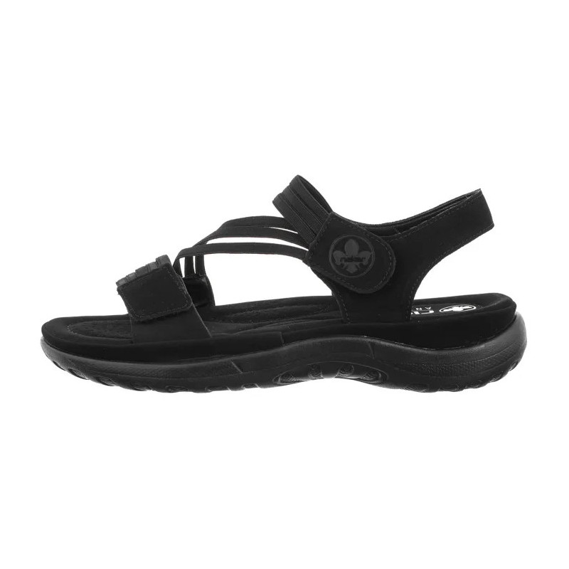 Rieker Czarne 64870-02 Black (RI276-a) sandalai
