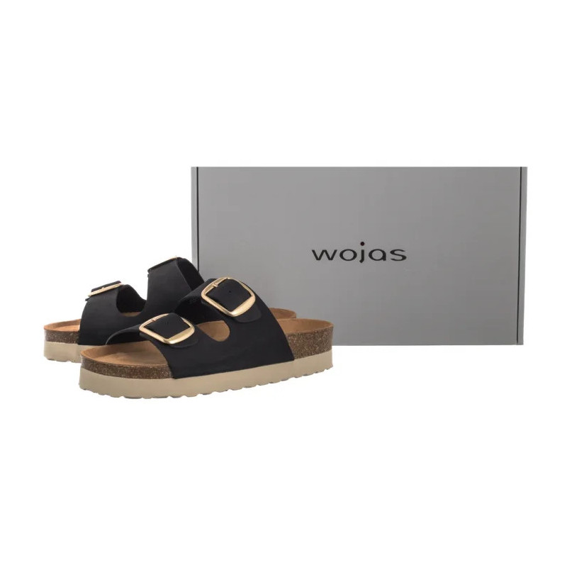 Wojas Czarne 74147-21 (WO298-a) Moteriški batai/šlepetės