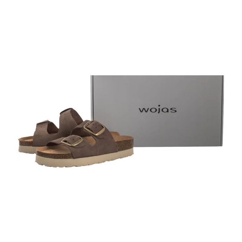 Wojas Brązowe 74147-62 (WO299-a) Moteriški batai/šlepetės