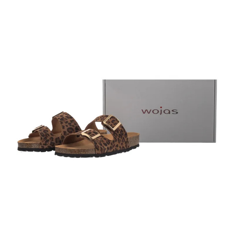 Wojas Brązowe 74077-60 (WO306-a) Moteriški batai/šlepetės