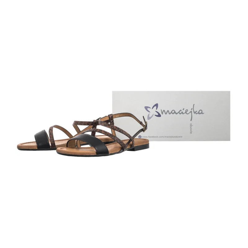 Maciejka Czarne/Panterka 06966-01/00-1 (MA1391-a) sandalai