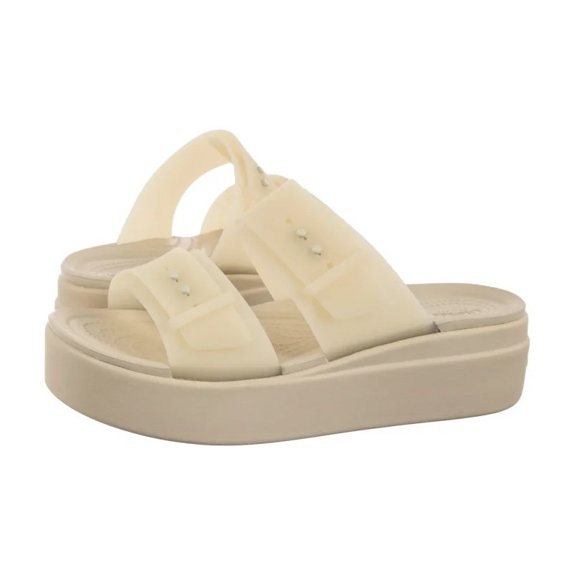 Crocs Brooklyn Buckle Frosted Low Wedge Purple Moon 210980-5BR (CR368-b) Moteriški batai/šlepetės