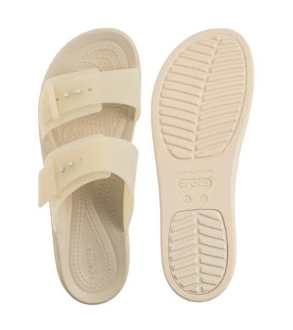 Crocs Brooklyn Buckle Frosted Low Wedge Sandstone 210980-0LH (CR368-b) Moteriški batai/šlepetės