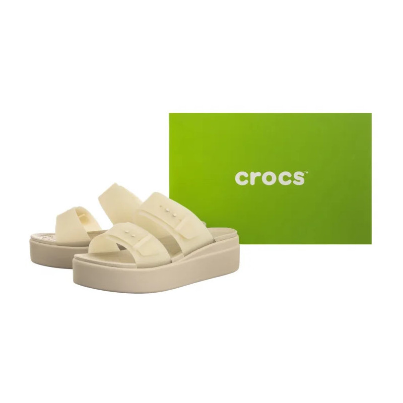 Crocs Brooklyn Buckle Frosted Low Wedge Purple Moon 210980-5BR (CR368-b) Moteriški batai/šlepetės