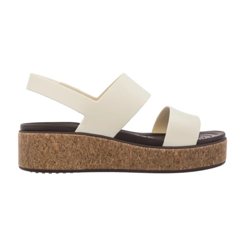 Crocs Brooklyn Cork Low Wedge Black 211144-060 (CR370-b) sandalai
