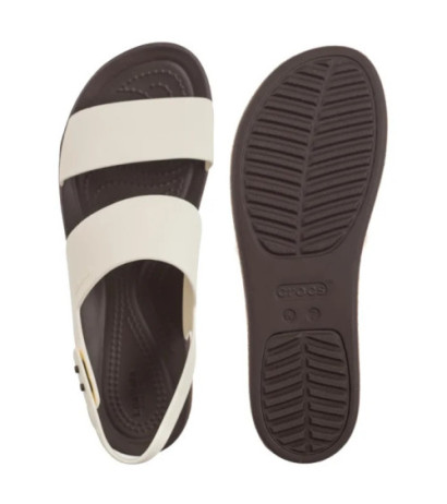 Crocs Brooklyn Cork Low Wedge Black 211144-060 (CR370-b) sandalai