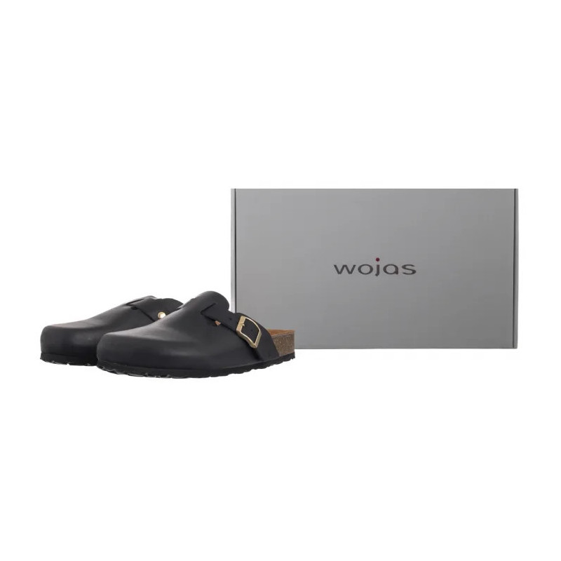Wojas Czarne 74148-91 (WO312-a) Moteriški batai/šlepetės