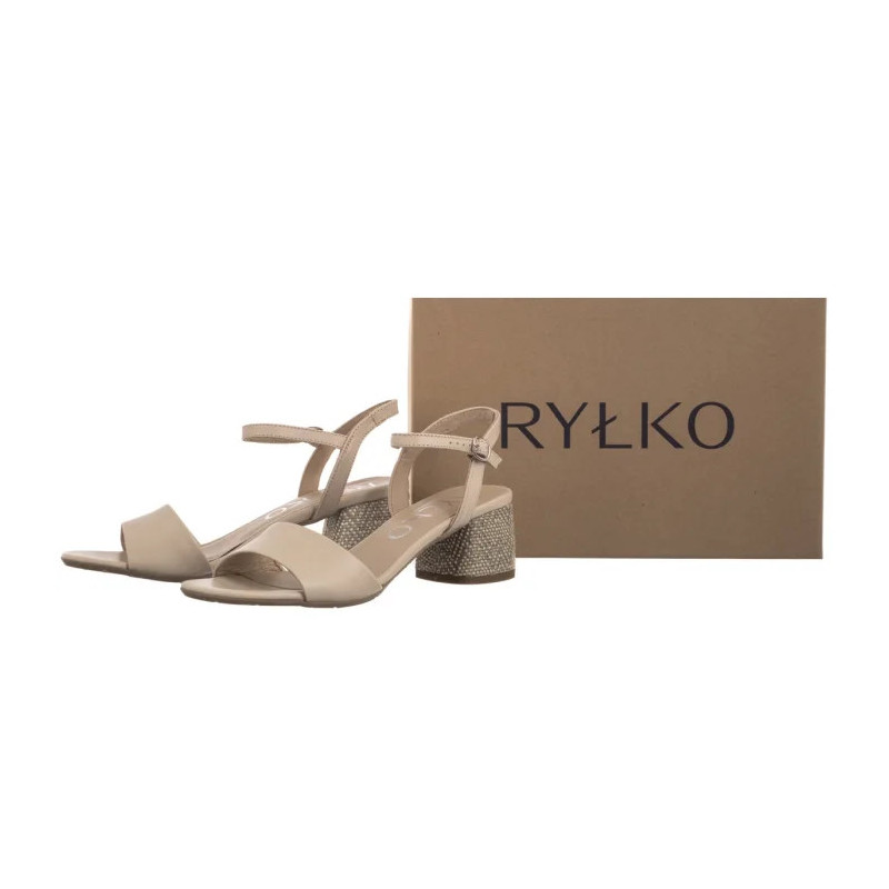 Ryłko Kremowe 4RG44_T1 _258 (RY1064-a) sandalai