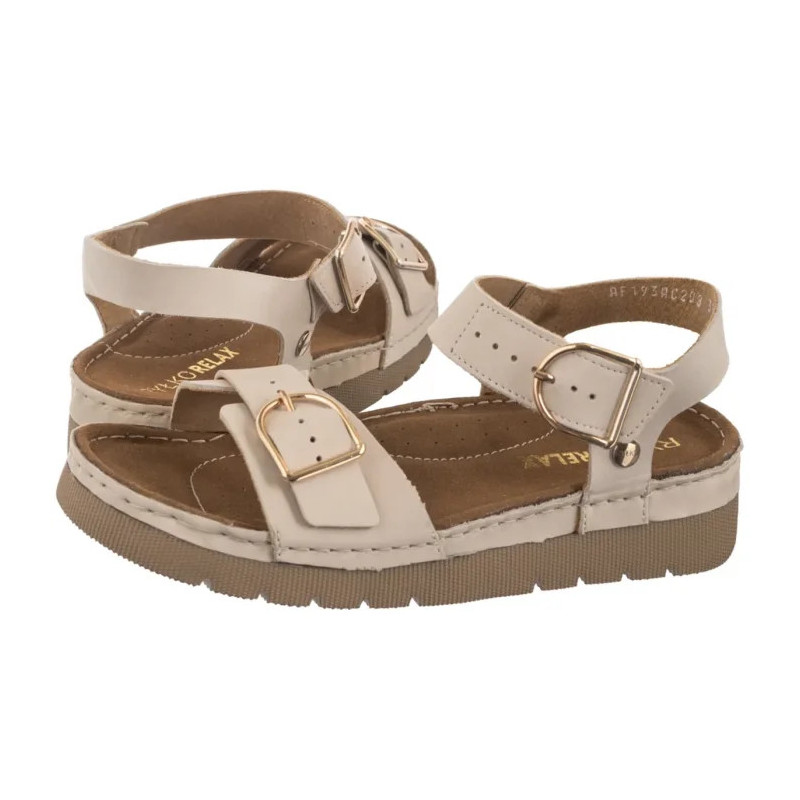 Ryłko Kremowe T1G41_V_ _B88 (RY1065-a) sandalai