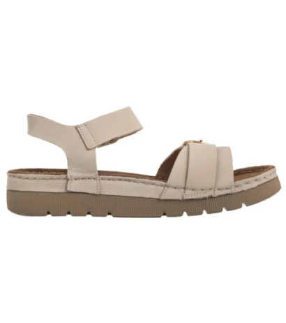 Ryłko Kremowe T1G41_V_ _B88 (RY1065-a) sandalai