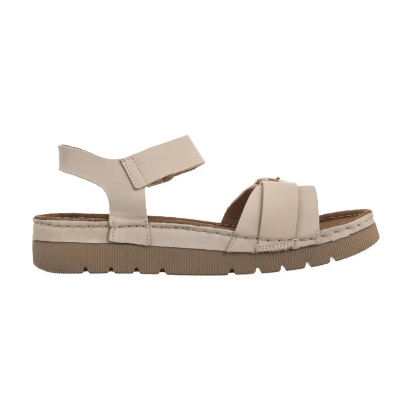 Ryłko Kremowe T1G41_V_ _B88 (RY1065-a) sandalai