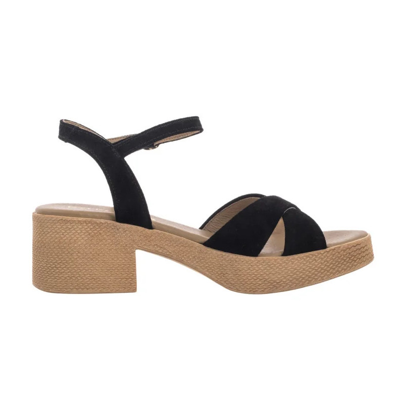 Ryłko Czarne 3MF91_U_ _YZ1 (RY1084-a) sandalai