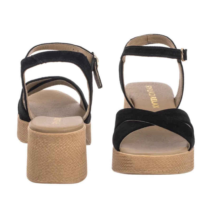 Ryłko Czarne 3MF91_U_ _YZ1 (RY1084-a) sandalai