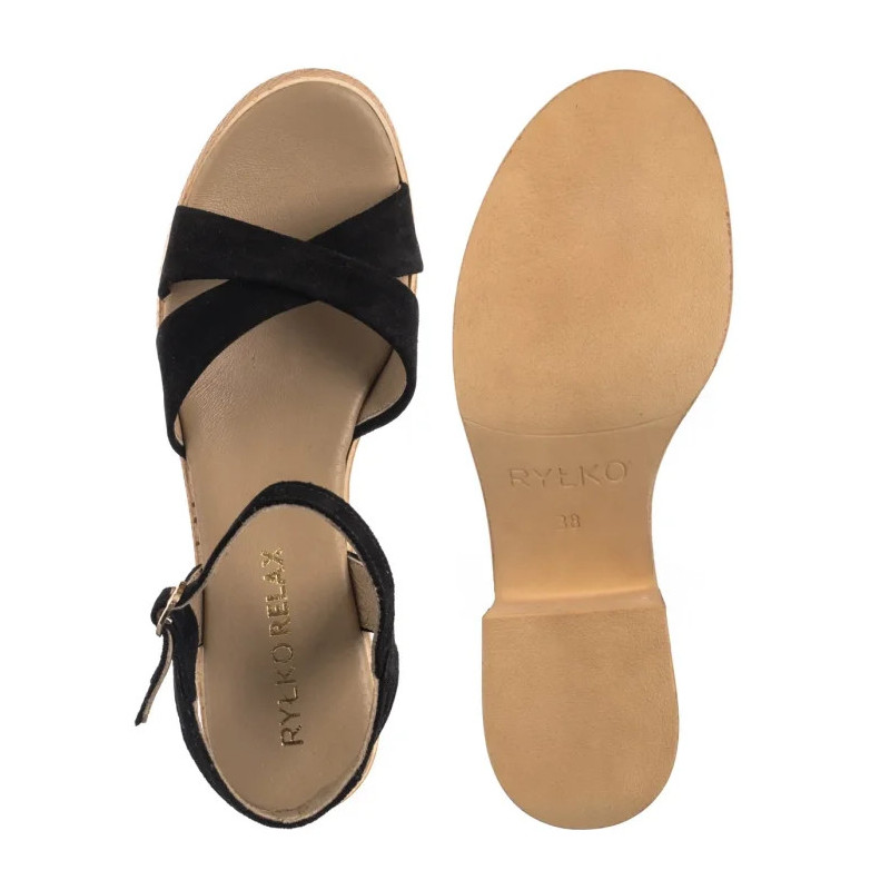 Ryłko Czarne 3MF91_U_ _YZ1 (RY1084-a) sandalai