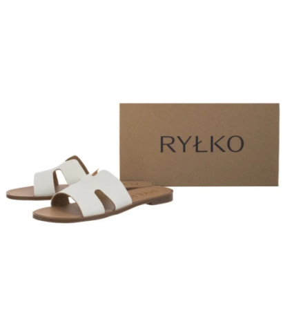 Ryłko Białe 0AGI8_Q_ _K39 (RY1095-a) Moteriški batai/šlepetės