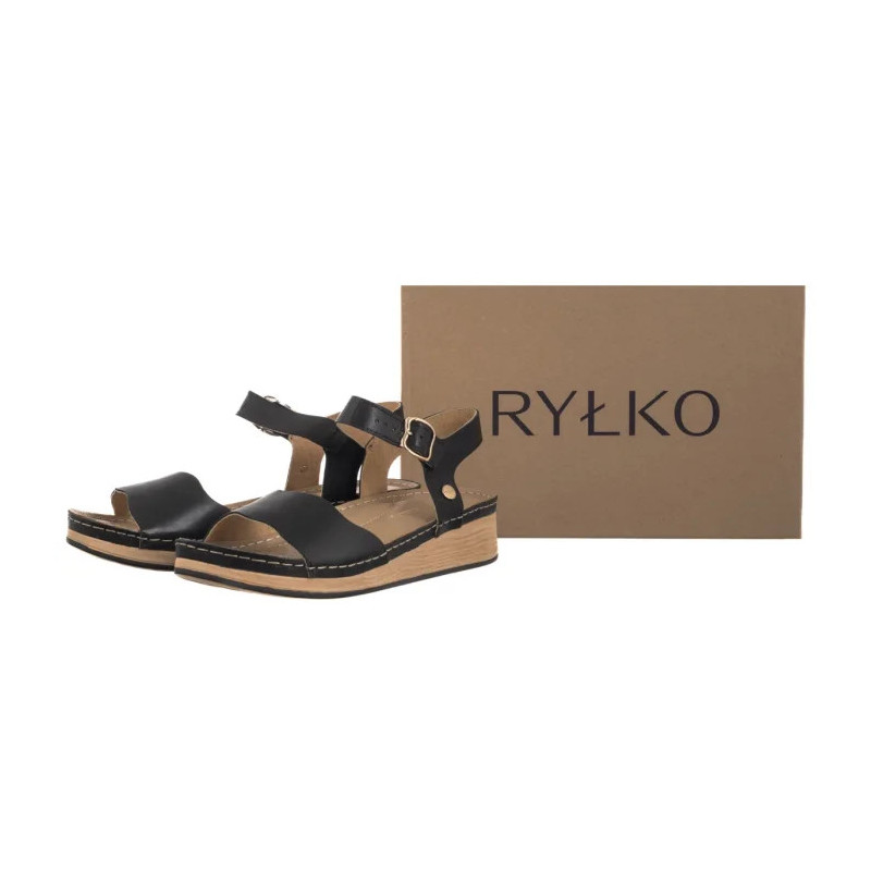 Ryłko Czarne T1G43___ _916 (RY1061-b) sandalai