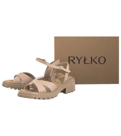 Ryłko Beżowe 3MF91_Y_ _6NY (RY1105-a) sandalai