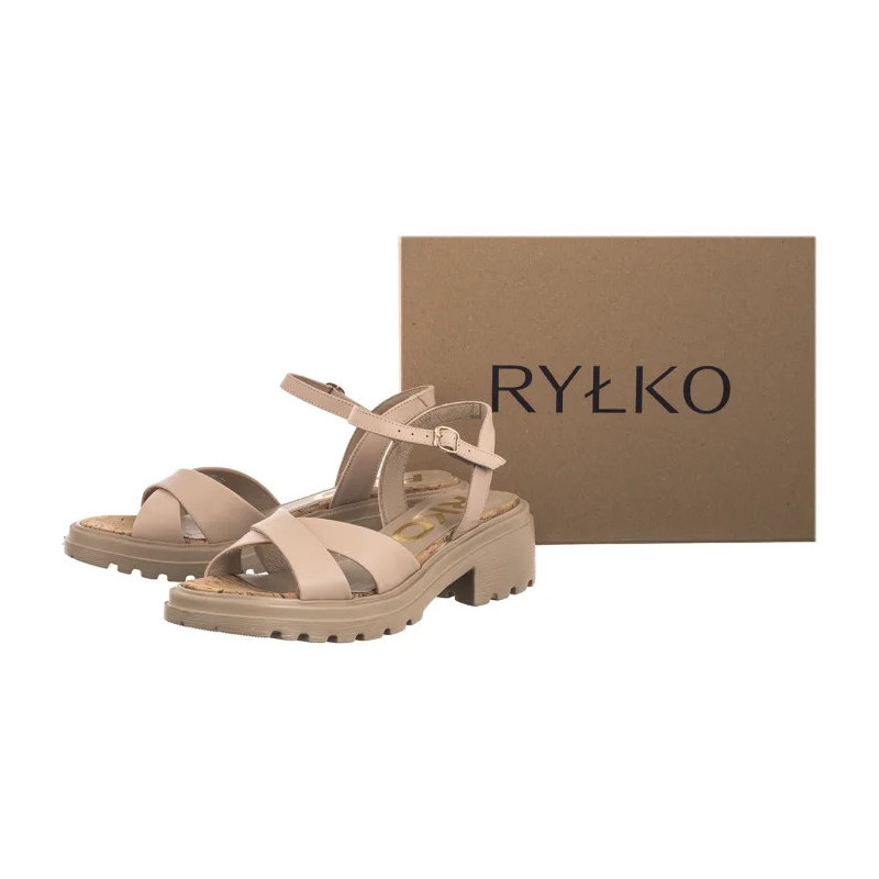 Ryłko Beżowe 3MF91_Y_ _6NY (RY1105-a) sandalai