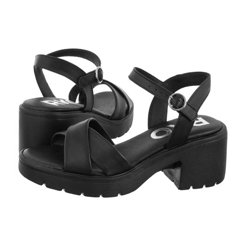Ryłko Czarne 4RF87_Q_ __45 (RY1106-a) sandalai