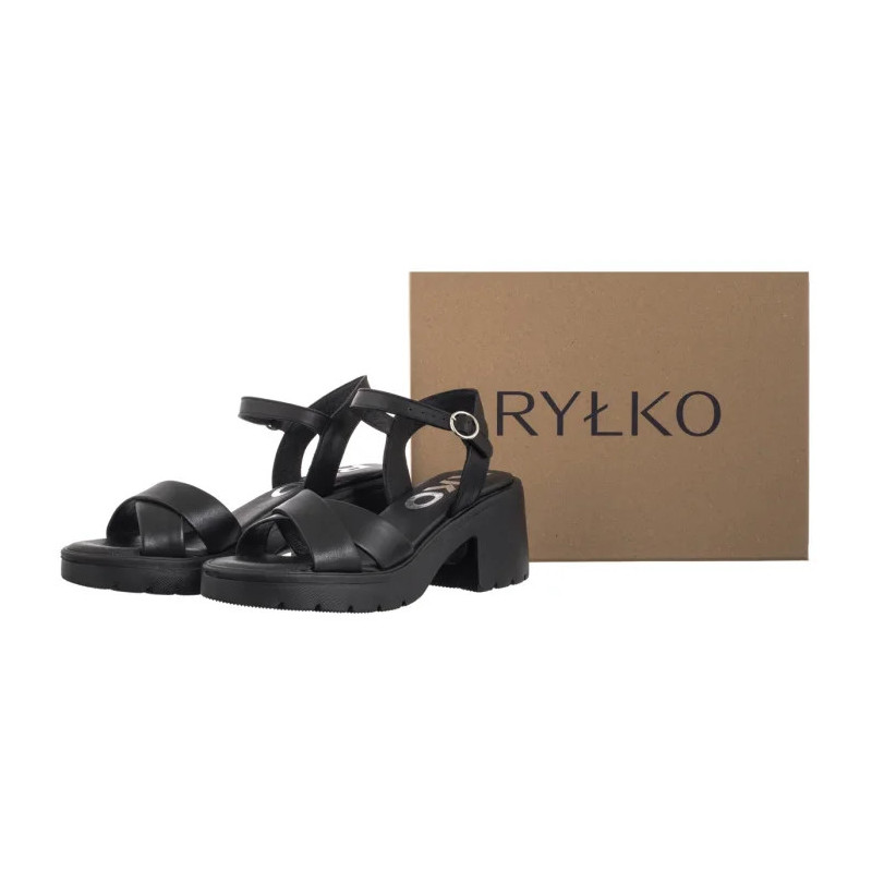 Ryłko Czarne 4RF87_Q_ __45 (RY1106-a) sandalai