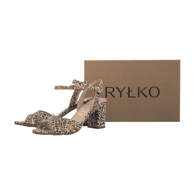 Ryłko Beżowe/Czarne 7NG28_R_ __HB (RY1119-a) sandalai