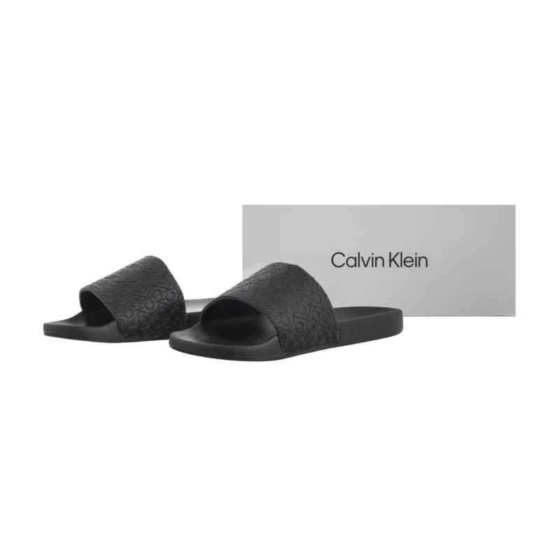 Calvin Klein Pool Slide Mono Ck Black HW0HW02541 (CK667-a) Moteriški batai/šlepetės