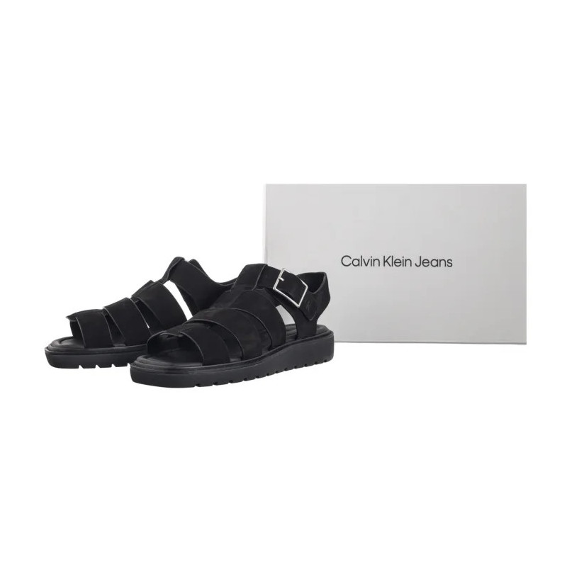 Calvin Klein Fisherman Hw Sandal Lth Ck Black YW0YW01962 BEH (CK669-a) sandalai
