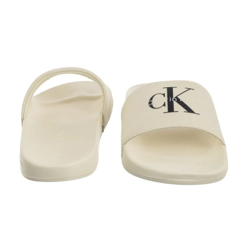Calvin Klein Slide Monogram Wn Logo Ck Sweet Corn YW0YW01967 AD6 (CK675-a) Moteriški batai/šlepetės