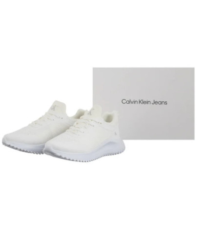 Calvin Klein Eva Runner Sock Mg Tech Mix Triple Bright White YW0YW01855 0K4 (CK677-a) sportiniai bateliai