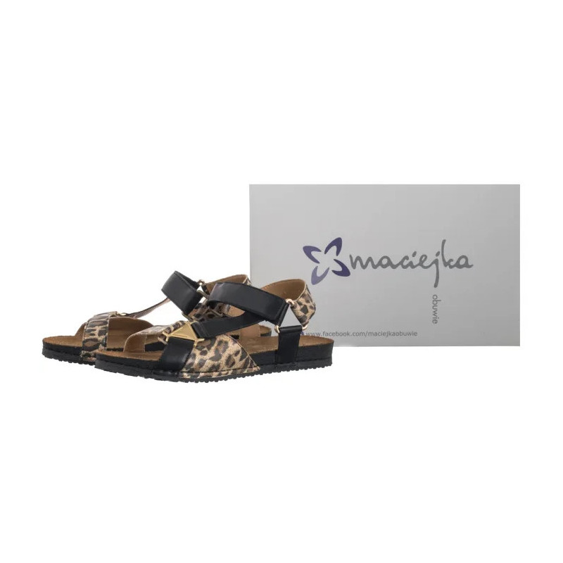 Maciejka Czarny+Pantera 07026-20/00-1 (MA1399-b) sandalai