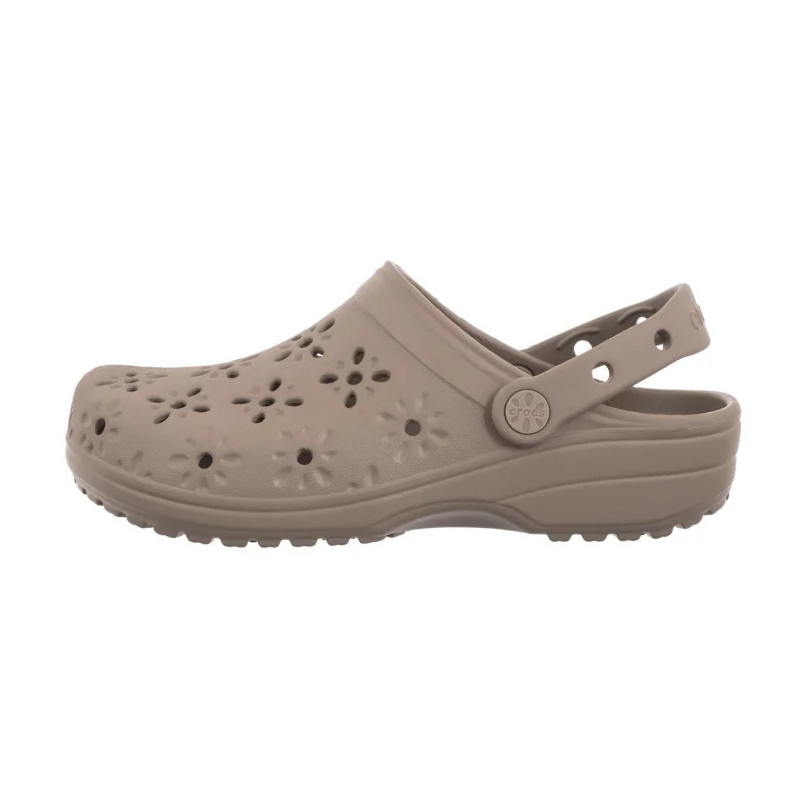 Crocs Classic Floral Cut Out Clog Taupe 210927-214 (CR389-a) Moteriški batai/šlepetės