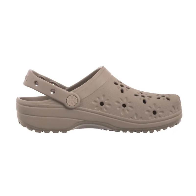 Crocs Classic Floral Cut Out Clog Taupe 210927-214 (CR389-a) Moteriški batai/šlepetės