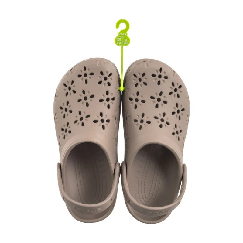 Crocs Classic Floral Cut Out Clog Taupe 210927-214 (CR389-a) Moteriški batai/šlepetės