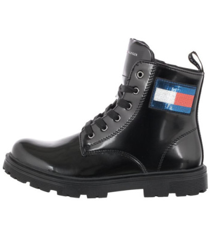 Tommy Hilfiger Lace-Up Bootie T1A5-31189-1225 999 Black (TH277-a) aulinukai