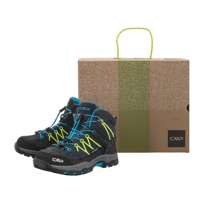 CMP Kids Rigel Mid Trekking Shoe Wp 3Q12944 34UF Antracite/Yellow Fluo (CM1-a) sportiniai bateliai