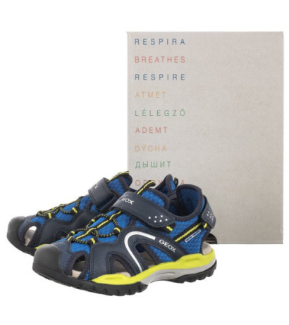 Geox J Borealis B. B Royal/Lime J250RB 014ME C4344 (GE96-a) sandalai
