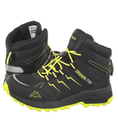 Kappa Boxfrod Mid Tex K 261065K/1133 Black/Lime (KA243-a) aulinukai