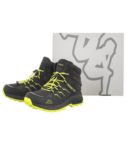 Kappa Boxfrod Mid Tex K 261065K/1133 Black/Lime (KA243-a) aulinukai