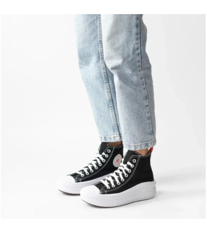 Converse CTAS Move Hi Black/Pink Salt/White 271716C (CO653-a) bateliai