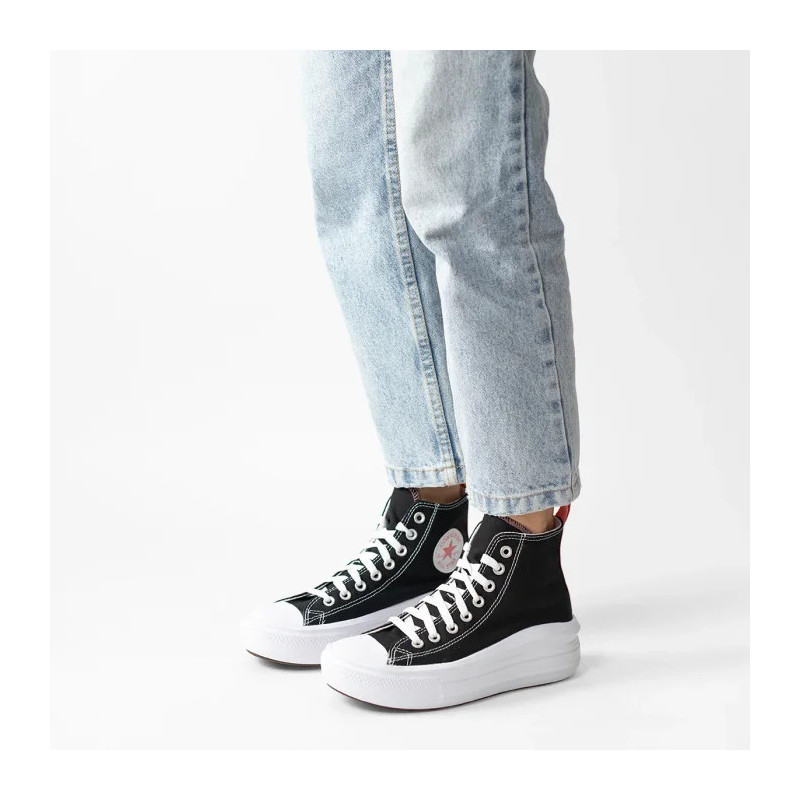 Converse CTAS Move Hi Black/Pink Salt/White 271716C (CO653-a) bateliai