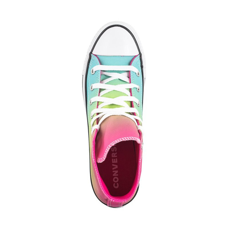 Converse CTAS Hi Triple Cyan/Chaos Fuchsia A07337C (CO690-a) laisvalaikio bateliai