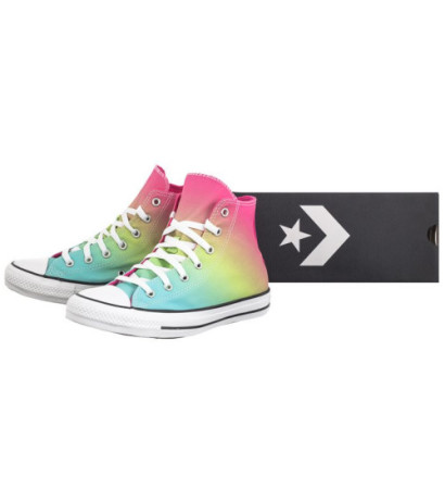 Converse CTAS Hi Triple Cyan/Chaos Fuchsia A07337C (CO690-a) laisvalaikio bateliai